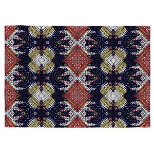 Allotapis Tapis en coton multicolore plat pour salon Wax