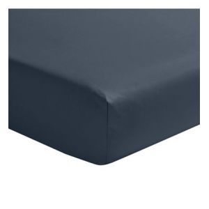 Essix Drap-Housse en Satin de Coton, Palazzo, Bleu Nuit, 180x200 cm