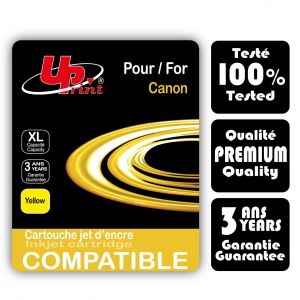Uprint C-2500XLY - Cartouche d'encre jaune compatible Canon PGI-2500XL