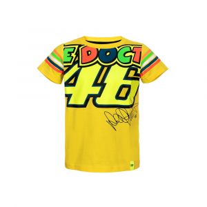 VR46 T-Shirts T-Shirt Kid Stripes Jaune