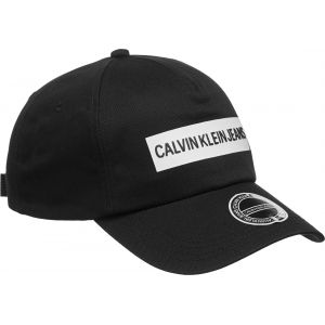 Calvin Klein Casquette Institutional griffe coton organique Noir