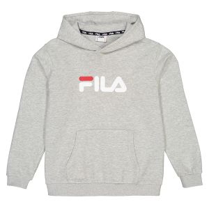 Image de FILA Sweat à capuche 9-16 ans Gris Chiné - Taille 11/12 ans;13/14 ans;15/16 ans;9/10 ans