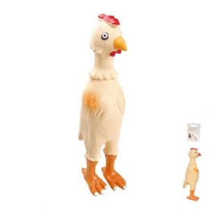 Image de Jouet poulet en latex pour chien23cm