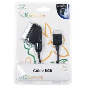 Trade Invaders Câble vidéo péritel pour PS2 / PS3