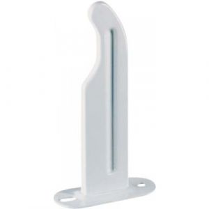 Image de Plombelec Support de radiateur fonte à visser epoxy blanc L1 100 L2 140 S4