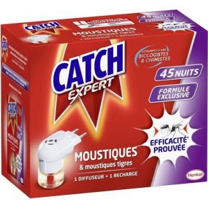 Image de Catch Expert CATCH Diffuseur &eacute;lectrique Moustiques et moustiques tigres - 45 nuits r&eacute;pulsif
