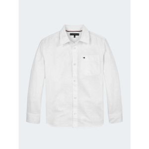 Tommy Hilfiger Chemise droite en coton et chanvre