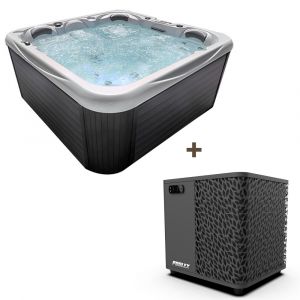 NetSpa Spa celtic 4 - 3 places - 216x160x93cm - couverture inclus - avec pac poolex o'spa 5kw -