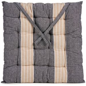 DKD Home Decor Coussin de Chaise Gris foncé (40 x 6 x 40 cm)