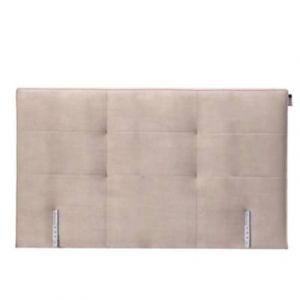 Tempur Tête de lit Quadro Velours Gris Perle - Taille Taille Unique