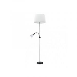 Fabrilamp 175242009 | Support Sol Rilon 1xe27+1xe14 C/Lecteur Noir Ecran Blanc 175.5x40x40 Cm