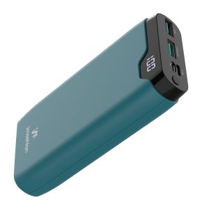 Imoshion Powerbank 20000 mAh - Chargeur rapide 22,5W - Indicateur LED - USB A & USB C - Convient à iPhone et Samsung, entre autres - Universel - Vert