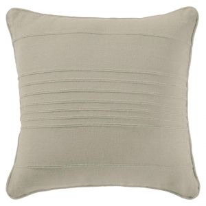 Lot de 2 housses de coussin, ou d'oreiller en coton ORION - blanc ivoire
