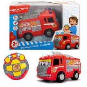 Camion De Pompiers Dickie Toys Scania Avec échelle Rotative - Jouet Pour Enfants Dès 3 Ans