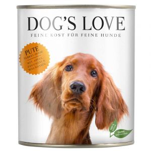 Dog's love Classique Chien Pâtée Sans céréales Dinde, 6 x 200 g