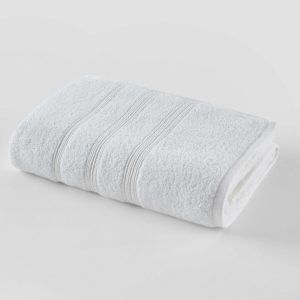 Maxi drap de bain coton bio 600 g/m², Scénario Blanc Taille 100X150 cm