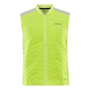 Craft ADV SUBZ Lumen Gilets De Course Hommes - Vert Fluo, Taille S