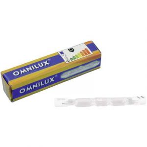 Image de Omnilux Ampoule halogène pour effet lumineux 91100046 230 V R7s 80 W blanc