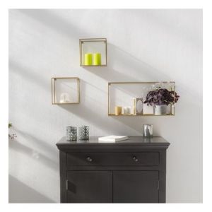 Etagères murales en métal filaire