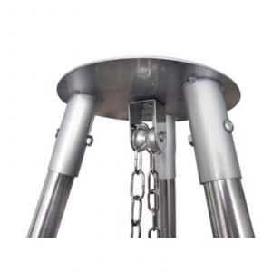 VidaXL Barbecue suspendu en acier inoxydable &Oslash; 46 cm