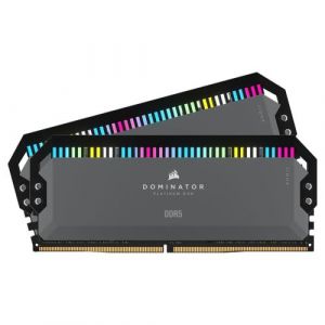 Corsair Dominator Platinum RGB Black - 2 x 32 Go (64 Go) - DDR5 5600 MHz - CL40 - Ryzen Edition