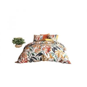 Housse couette + 2 taies 260 x 240 cm Perroquet tropical