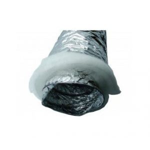 Winflex Ventilation Gaine insonorisé phonique ouate 100mm X 10m, conduit de ventilation