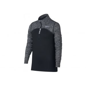 Image de Nike Haut de running demi-zippé Dri-FIT pour Fille e - Noir - Taille S - Female