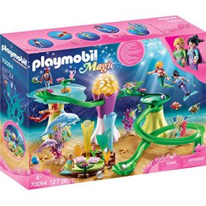 Playmobil Magic Figurine pavillon de corail &agrave; d&ocirc;me lumineux 70094 multicolore