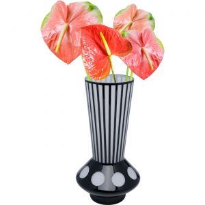 Kare Design Vase Brillar noir et blanc 40cm