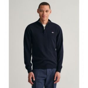 Gant (marque) Pour homme. Pull en laine de mouton tr?s fine avec demi-fermeture