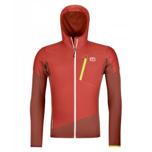 Ortovox Ladiz Hybrid Jacket - Veste en laine m&eacute;rinos homme Clay Orange L