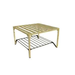 Pergola bois Cubique ind&eacute;pendante &bull; 4m x 4m &bull; Livraison comprise