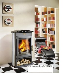 Image de Godin 364102 - Po&ecirc;le &agrave; bois Brulhaut 15 kw (Porte et vitre galb&eacute;es)
