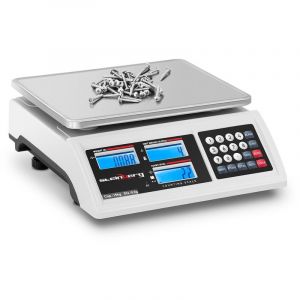 Image de Steinberg Balance Compteuse SBS-ZW-1502 (1 g à 15 kg int.02 g Écran LCD Plateau 22x28cm ABS/Inox Autonomie 80h)