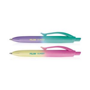 Stylo à bille - Mini - Encre bleue - Pointe moyenne - Modèles aléatoires - Milan