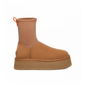 UGG pour femme. Bottes en cuir W Classic Dipper marron UGG