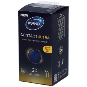 Manix Contact Ultrafinos + Extra Lubricados Preservativos 20uds