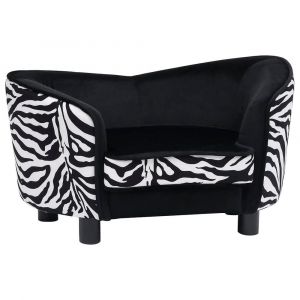 Canapé pour chien noir 68 cm peluche noir 02_0000202