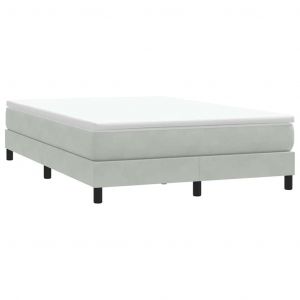 VidaXL Sommier &Agrave; Lattes De Lit Sans Matelas Gris Clair 160x210 Cm