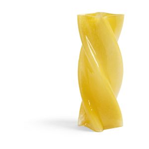 Vase en verre jaune opaque 19,5 cm Marshmallow - &Klevering