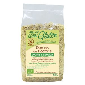 Ma vie sans gluten Duo Bio de flocons avoine & sarrasin (400g)