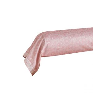 Blanc des vosges Taie de traversin satin jacquard ARCANGUES Garance