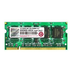 Image de Transcend JM667QSU-1G - Barrette mémoire JetRAM 1 Go DDR2 667 MHz CL5 200 broches