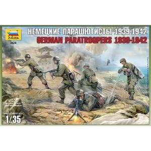 Zvezda Maquette Parachutistes allemands Crète 1941 - Echelle 1:35