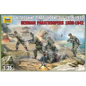 Image de Zvezda Maquette Parachutistes allemands Crète 1941 - Echelle 1:35