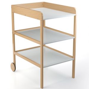 Geuther Table à langer Clarissa XL naturel et blanc