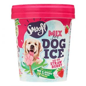 Smoofl Mélange pour glace pour chien Fraises