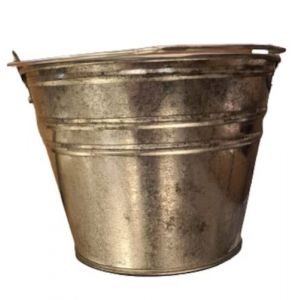 Image de AC-Déco Bassine ronde - L 36,3 x l 42,5 x H 13,2 - Zinc - Livraison gratuite