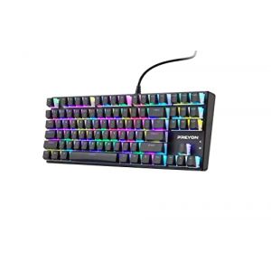 Preyon Red Blitz Claw Clavier Gamer - Rétroéclairage RGB - Deux Complets de Touches - Clavier Compact - Antighosting - Gateron Red - Clavier pour Joueurs